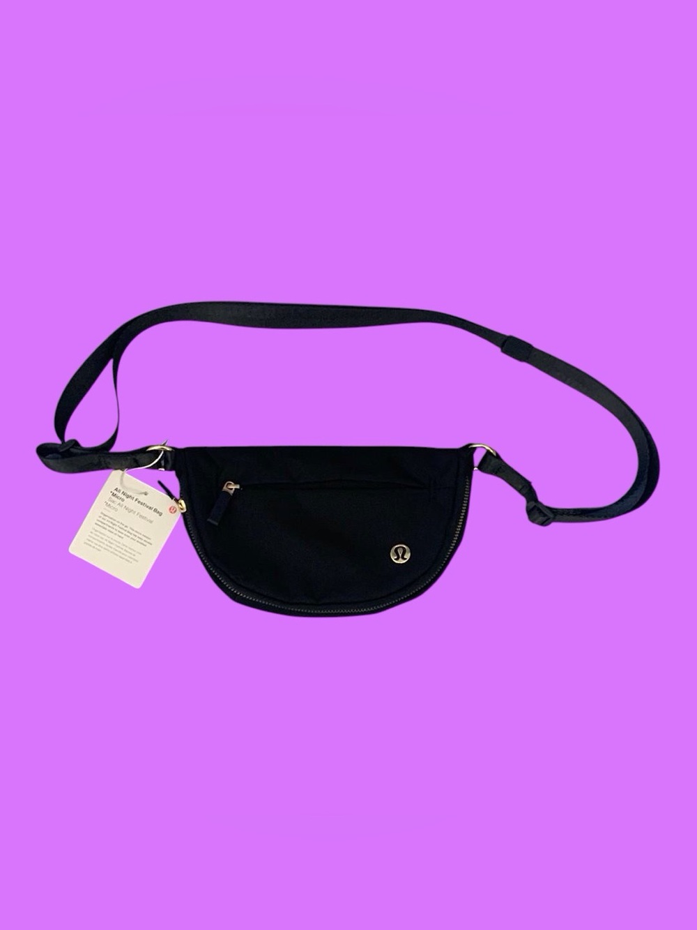 🧁lululemon athletica Black Crossbody Belt Pouch 2L
